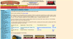 Desktop Screenshot of elaines-trains.co.uk
