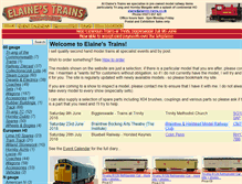 Tablet Screenshot of elaines-trains.co.uk